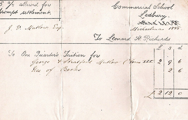 1888 School Costs