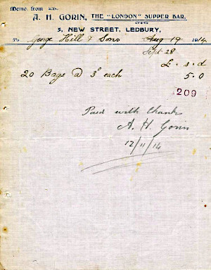 Gorin receipt