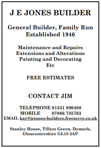 JE Jones advert