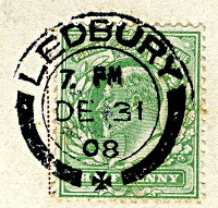 Ledbury 1908 stamp