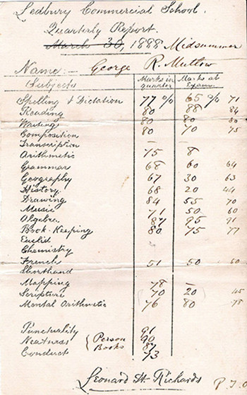 School Report 1
